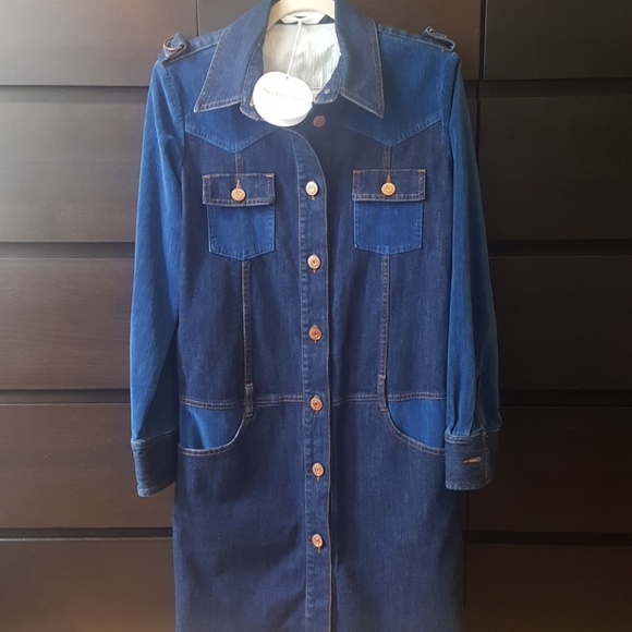 see by chloe denim shirt dress See by Chlo Denim Panelled Shirt Dress